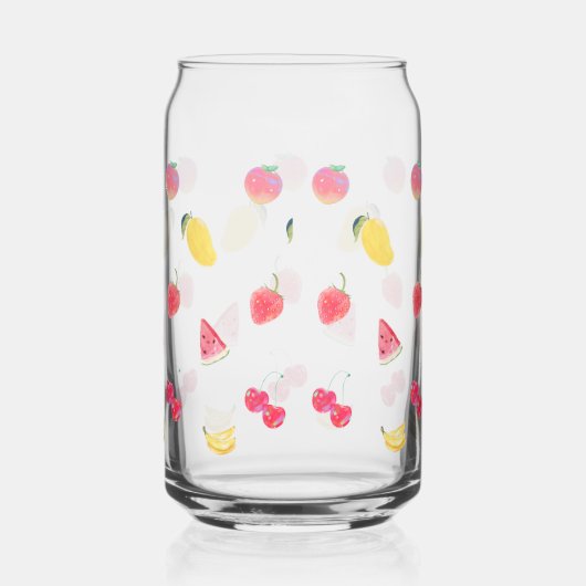 Tasses en verre - Fruits mignons Design (Droite)
