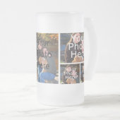 Tasses en verre givrées de photo - tasse (Devant droit)