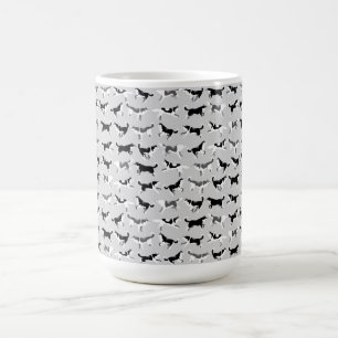 Tasses enrouées de chien de traîneau de chien de