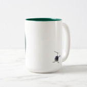 Tasses et cadeaux d'hélicoptère de cool de tasse (Devant droit)