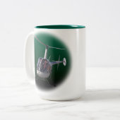 Tasses et cadeaux d'hélicoptère de cool de tasse (Devant gauche)