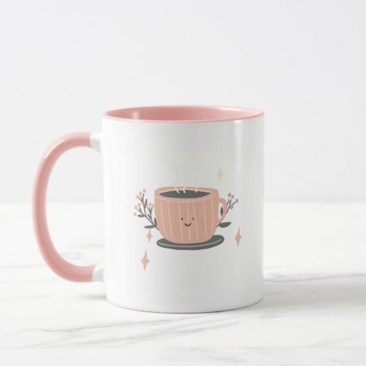 Tasses et mugs à texture rose (Gauche)