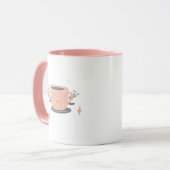 Tasses et mugs à texture rose (Devant gauche)