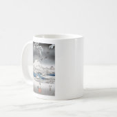 Tasses et tasses de paysage de neige (Devant gauche)
