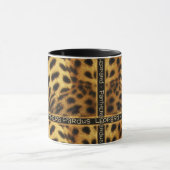 Tasses et tasses de safari de faune de léopard (Centre)