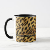 Tasses et tasses de safari de faune de léopard (Gauche)