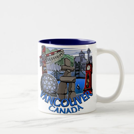 Tasses et verres de tasses de café de Vancouver (Droit)