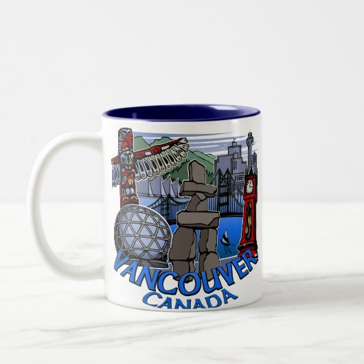 Tasses et verres de tasses de café de Vancouver (Gauche)