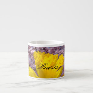 Tasses expresso barista Personnaliser Fleurs de Na