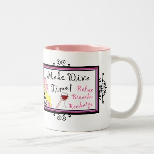 Tasses "Faire le temps de la diva"/ Relax (Droit)
