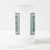 Tasses faites sur commande bleues de monogramme de (Centre)