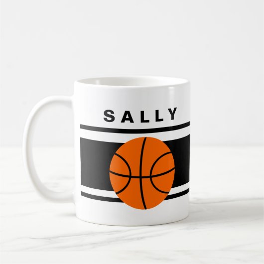 Tasses faites sur commande de basket-ball (Gauche)