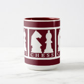Tasses faites sur commande de couleur d'ÉCHECS (Centre)