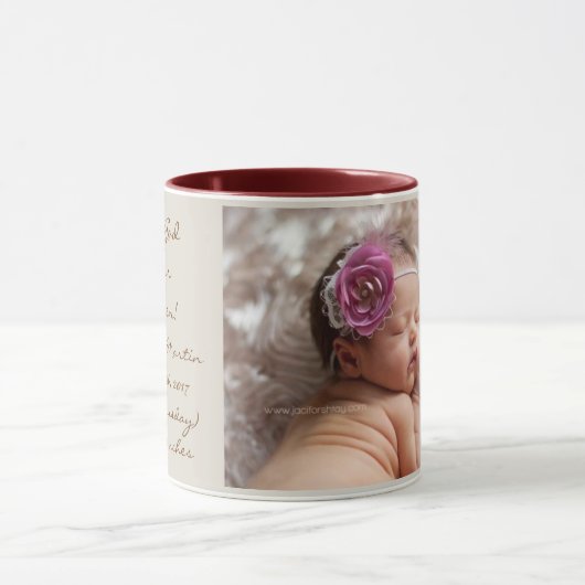 Tasses faites sur commande de faire-part d'image (Centre)