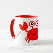 Tasses faites sur commande de monogramme de crabe (Devant gauche)