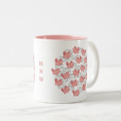 Tasses faites sur commande de monogramme de porcs (Devant droit)