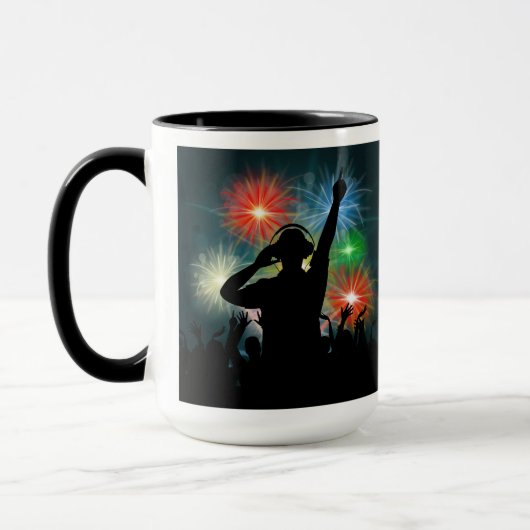 Tasses faites sur commande de monogramme du DJ de (Gauche)