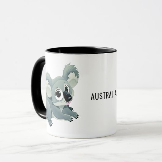 Tasses faites sur commande des textes de koala (Devant gauche)