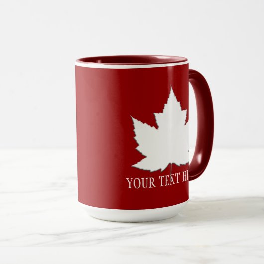 Tasses faites sur commande du Canada de tasse de (Devant droit)
