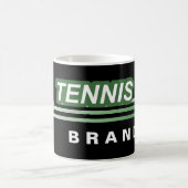 Tasses faites sur commande noires de tennis (Centre)