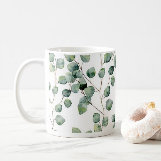 Tasses - Feuilles d'eucalyptus Silver Dollar (Avec donut)