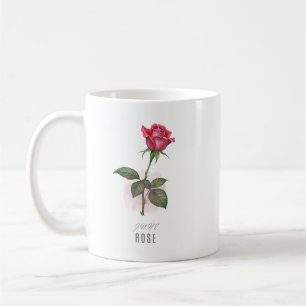 Tasses Fleur de Naissance de Juin Violet Aquarelle