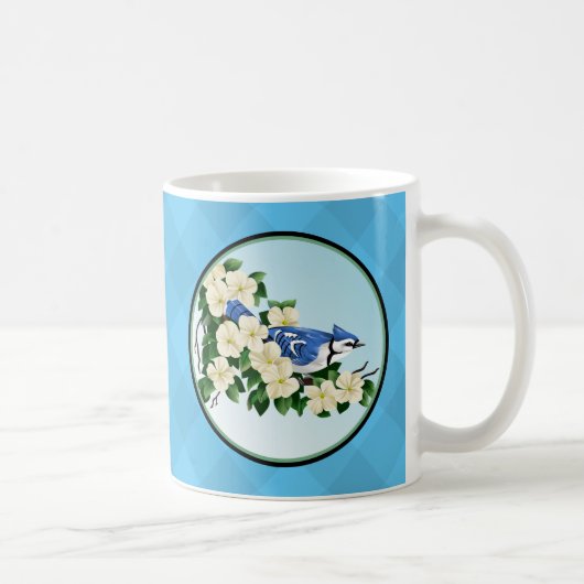 Tasses florales de geai bleu (Droite)