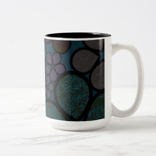 Tasses florales texturées multicolores modernes (Droit)