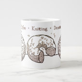 TASSES GÉANTES DONUTS TRICOTÉS Blanc (Devant)