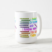 TASSES JE POSSÈDE DES CRAYONS ET JE SAIS COMMENT L (Devant droit)