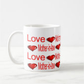 Tasses Joyeuse Saint-Valentin Amour Belle-Mère (Gauche)