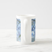 Tasses Joyeux Noël Fleurs d'Hydrangea Bleu (Dos)