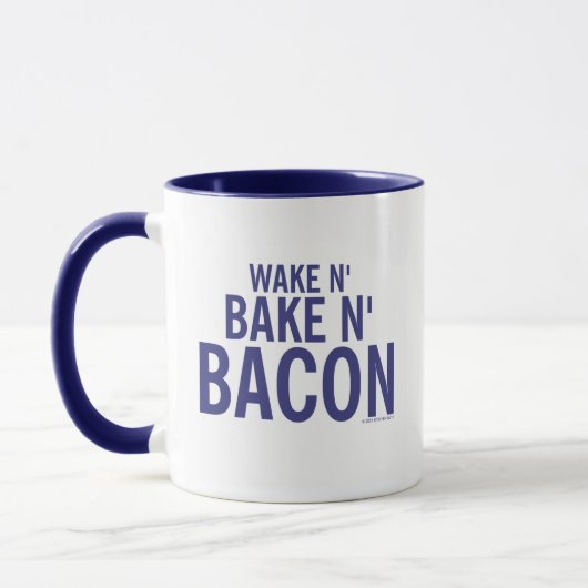 Tasses Kitschen Fatty Wake N' Bacon Deli Bleu (Gauche)
