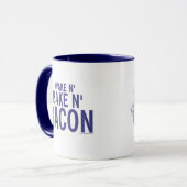 Tasses Kitschen Fatty Wake N' Bacon Deli Bleu (Devant gauche)