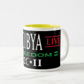 Tasses Libye libre Vive la liberté de la Libye 201 (Devant droit)