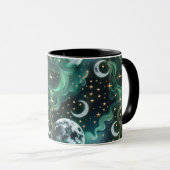 Tasses – Luxe Phase Lunaire Vert Emeraude (Devant droit)