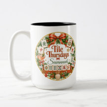 Tasses Mahjong du Jeudi Tuile Cadeau Club Mahjong