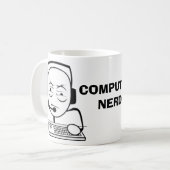 Tasses nerd de meme d'Internet d'ordinateur (Devant gauche)