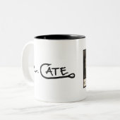 Tasses noires de Snook et blanches vintages (Devant gauche)