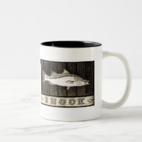 Tasses noires de Snook et blanches vintages