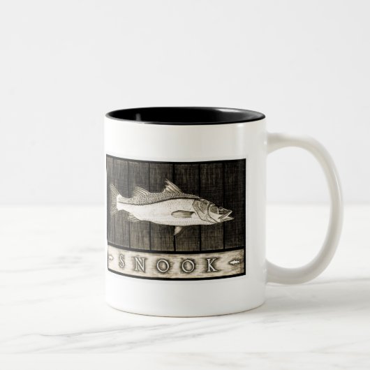 Tasses noires de Snook et blanches vintages (Droit)