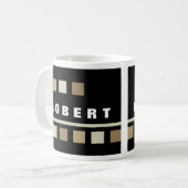 Tasses noires personnalisées (Devant gauche)