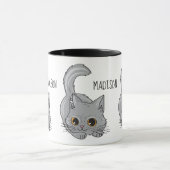 Tasses nommées faites sur commande de chaton (Centre)