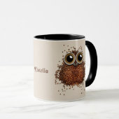 Tasses nommées faites sur commande de hibou de (Devant droit)