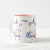 Tasses nommées faites sur commande de licorne (Devant gauche)