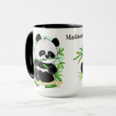 Tasses nommées faites sur commande de pandas (Devant gauche)