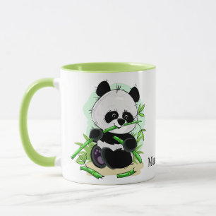Tasses nommées faites sur commande de pandas
