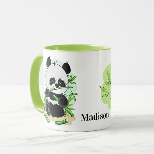 Tasses nommées faites sur commande de pandas (Devant gauche)