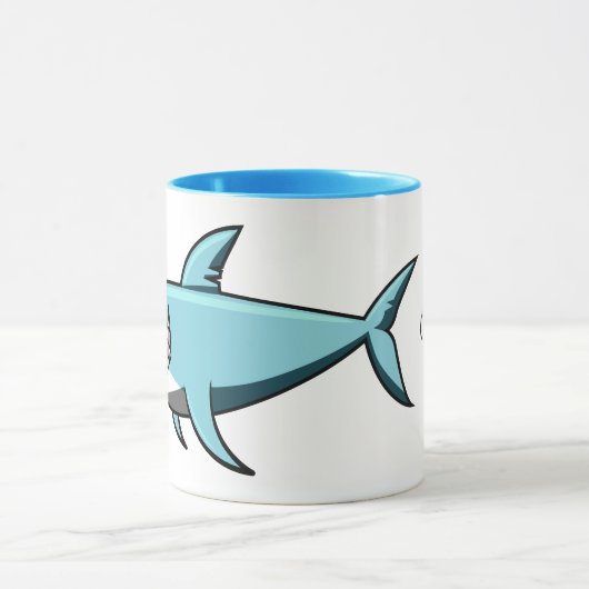 Tasses nommées faites sur commande de requin frais (Centre)