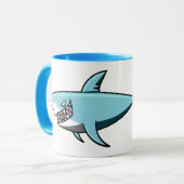 Tasses nommées faites sur commande de requin frais (Devant gauche)